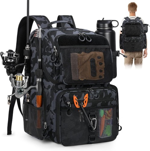 Zaino pesca 45l con porta - da,