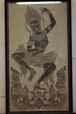 Quadro disegno e ricalco su carta con vetro e cornice drawing divinità goddess