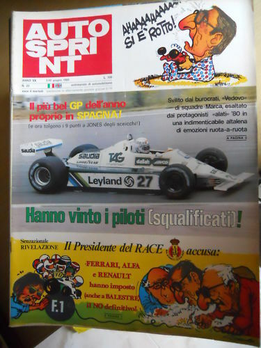 Autosprint 1980 foto poster - autosprint,