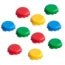 1000 Tappi Senza Anello in Plastica colorati per bottiglie Universali Diam 26 cm