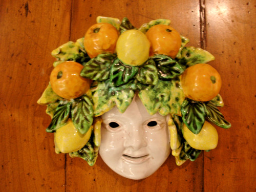 Maschera parete bacco - maschera,
