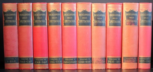 Enciclopedia dello spettacolo - enciclopedia,