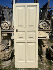 Porta antica anta singola in legno bianco - 004