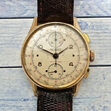 Orologio Uomo Vintage Oro Massiccio 18k Richard Cronografo 18ct Cal Valjoux 77