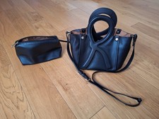 Set Borsa e Pochette Nere