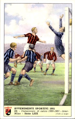Cartolina sportiva lavazza - cartolina,