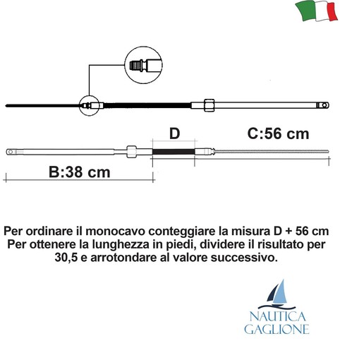 Monocavo m58 ultraflex per - monocavo,