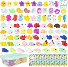 Squishy Piccoli Gadget Compleanno Bambini Pack 80 Regalini Fine Festa Compleanno