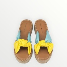 EMANUELA BIFFOLI SS22 Sandalo Nodo Giallo-Turchese