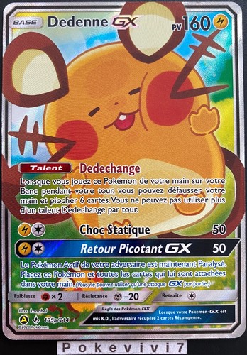Carte pokemon dedenne - carte,