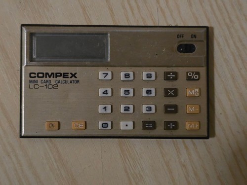 Vintage calcolatrice compex - calcolatrice,