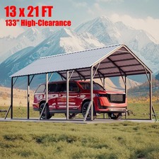 13x21 ft Metal Carport 133"
