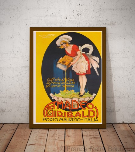 Affiche poster cuisine huile - cuisine,