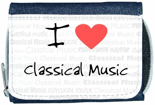 Portafoglio denim musica