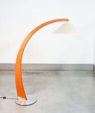 ⚜️ LAMPADA DA TERRA LUNA DESIGN NATUZZI AD ARCO LEGNO VINTAGE FLOOR ARC LAMP