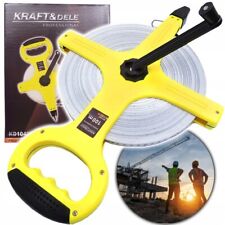 Rotella Metrica 100m Fibra di Vetro Professionale Rullina Misurazione Edilizia