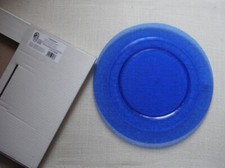 n. 6  Sottopiatti in vetro di Murano. Colore blu. NUOVI, con scatola originale.