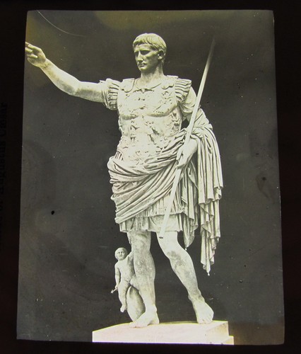 Glass magic lantern slide - lantern,