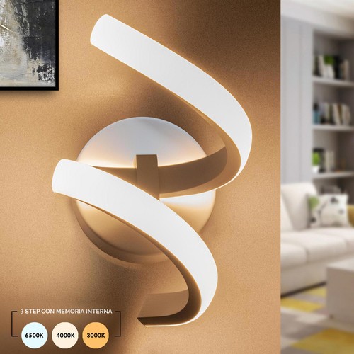 Applique led forma spirale - applique,