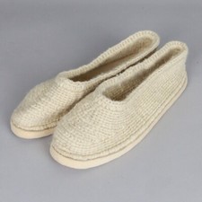 Pantofola ciabatta scarpa lana - vintage folk - soviet USSR Russia
