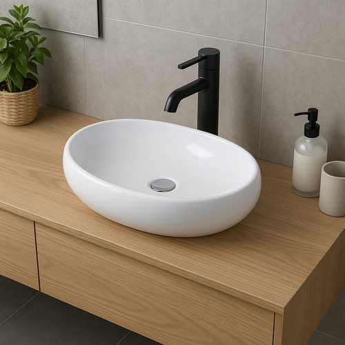 Lavabo appoggio ovale cm - lavabo, 60
