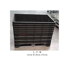Contenitore industriale in plastica dimensioni 116x78x80cm 550litri