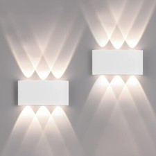2 PEZZI Applique da Parete LED