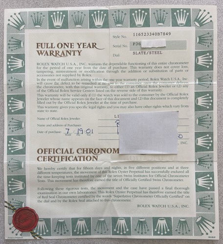 Guarantee rolex daytona - guarantee,
