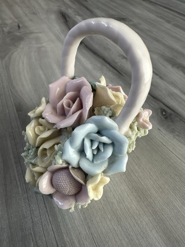 Cesto fiori porcellana - cesto,