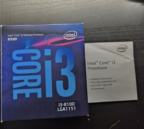 Intel core 8100 6 ghz - i3-8100, 3.6