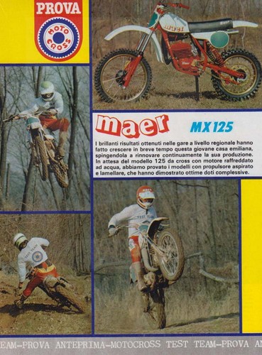 Advertising test moto maer - maer, 125