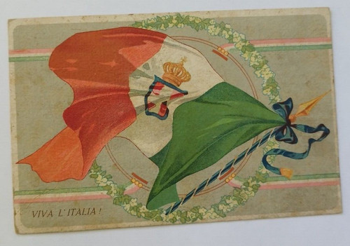 U803 cartolina viva italia - cartolina,