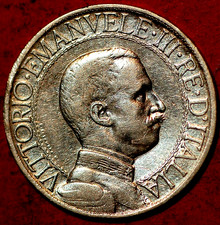 Italia 1 lira 1908 argento