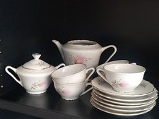 Servizio Da Te DURKEN composto da 5 tazze con piattini, teiera  e Zuccheriera