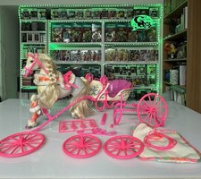 Mattel Barbie Vintage Ski Fun Blizzard Set Cavallo Carrozza