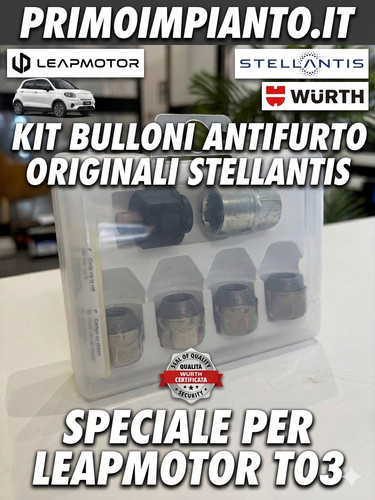 Kit bulloni antifurto ruote - bulloni,