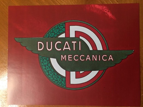 Tin sign vintage ducati - vintage,