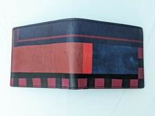 Portafoglio Paul Smith - Nuovo con etichette PS Bandiera Multinazionale Astratto Pelle Portafoglio