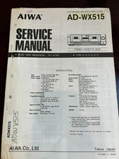 Aiwa wx515 adwx515 - ad-wx515, repair