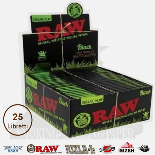 Cartine raw black lunghe - raw,