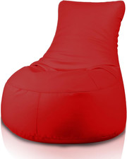 - Poltrona a Sacco Con Schienale Alto in Ecopelle Con Imbottitura in Palline Di 