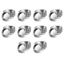 120 Pezzi Make Palette Acciaio Inox Piccolo Rotondo Vassoio Colorato KüNstler Acquerel6691