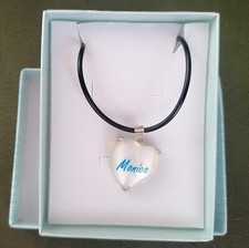 COLLANA CON CIONDOLO A CUORE (MONICA) RETRO CON CORNICE - MADE IN ITALY