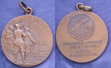 MEDAGLIA ADUNATA ALPINI TRUPPE ALPINE PERIODO FASCISTA INCONTRO A TRIESTE 1930 #2