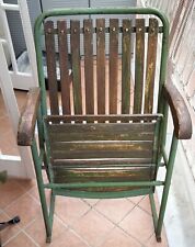 Sedia Cinema Antica Ferro E Legno