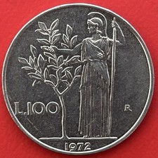 100 lire moneta - lire, 1972