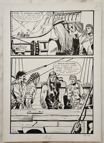 Milo manara tavola originale - manara,