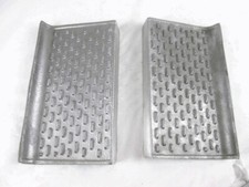 COPPIA STAFFE PIASTRE PEDANE SALITA IN ALLUMINIO LATO DESTRO FIAT 642 RICAMBIO N