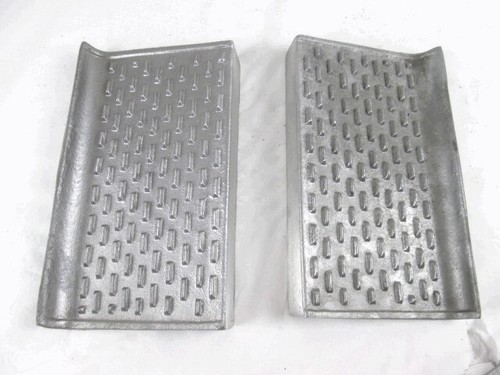 Coppia staffe piastre pedane - coppia,