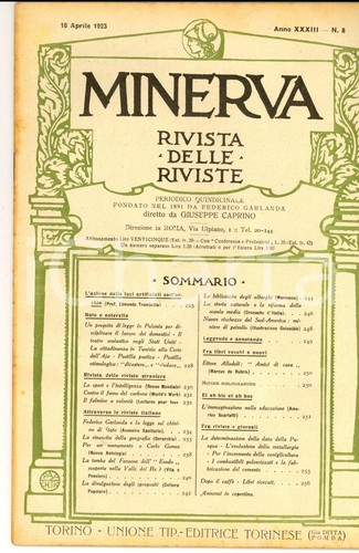 1923 minerva rivista - 1923,